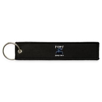 Raven F Caw Gothic - Jet Tag Keychain - black - Front