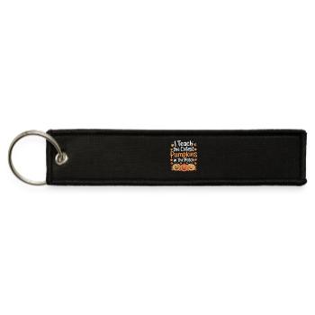 Cutest Pumpkins in Patch Teacher - Jet Tag Keychain - black - Front