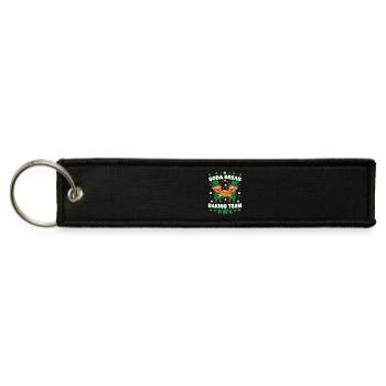 Soda Bread Baking Team St Patricks Leprechauns - Jet Tag Keychain - black - Front