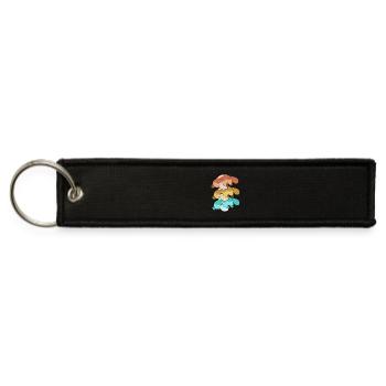 Duck Billed Platypus Lover - Jet Tag Keychain - black - Front