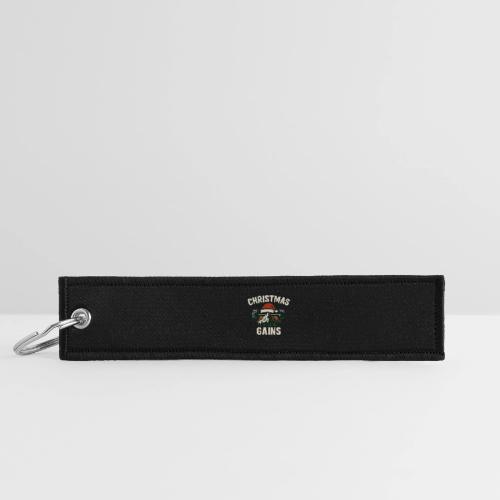 Christmas Gains – Santa Barbell Power - Jet Tag Keychain