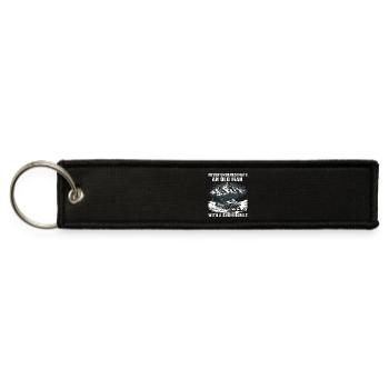 Old Man Snowmobile Adventure - Jet Tag Keychain - black - Front