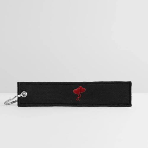 Two hearts together - Jet Tag Keychain