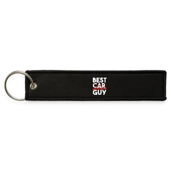 Best Motocross Guy Off Road Racing Humor - Jet Tag Keychain - black - Front