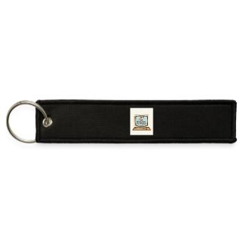 Retro PC No Coffee No Workee - Jet Tag Keychain - black - Front