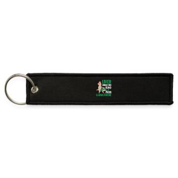  Liver Donor Organ Donation Awareness Liver - Jet Tag Keychain - black - Front