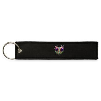 Mystic Toad - Lizard - Frog - Alien - Jet Tag Keychain - black - Front