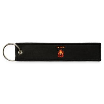 King of Flames Drums - Jet Tag Keychain - black - Front