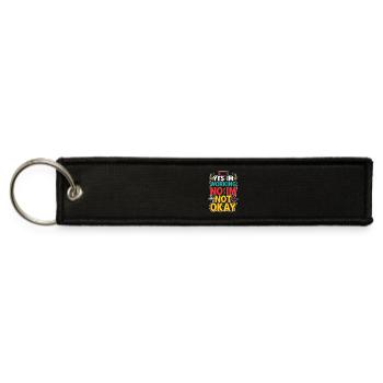 Night Shift Nurse Tired Nurse RN Coffee Surviving - Jet Tag Keychain - black - Front