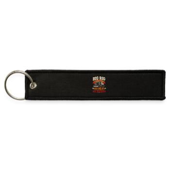 Big Rig Big Miles Big Dreams - Jet Tag Keychain - black - Front