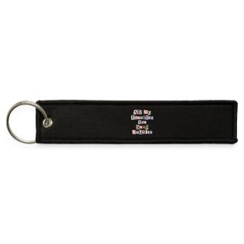 All My Troubles Are Soap Bubbles - Jet Tag Keychain - black - Front