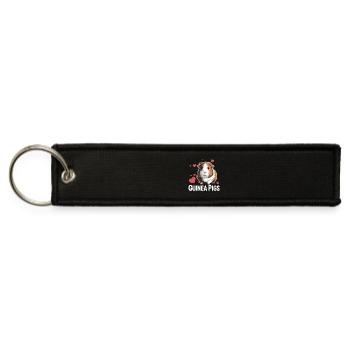  Guinea Pigs Cute Guinea Pig Lover Hearts Pet - Jet Tag Keychain - black - Front