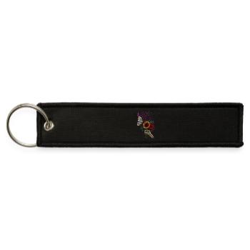 Overdose_Awareness_Graphic_Featuring_Butterflie - Jet Tag Keychain - black - Front