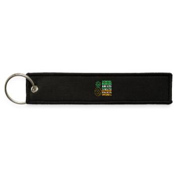 School Nurse Student Nursing - Jet Tag Keychain - black - Front