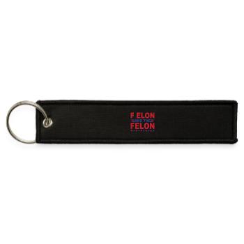 F Elon And The Felon - Jet Tag Keychain - black - Front