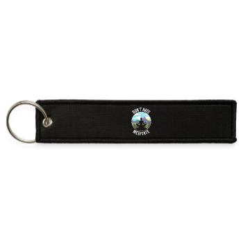 DON'T HATE, MEDITATE YOGA PEACE DESIGN - Jet Tag Keychain - black - Front