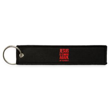Jesus Is Coming Again - Jet Tag Keychain - black - Front