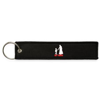 My hero - Jet Tag Keychain - black - Front