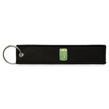 Dino – Your Cute Prehistoric Friend! - Jet Tag Keychain - black - Front