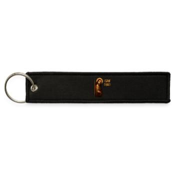 I Saw That Jesus Shirt - Jet Tag Keychain - black - Front