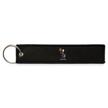 Not Today Human - grumpy duck - Jet Tag Keychain - black - Front