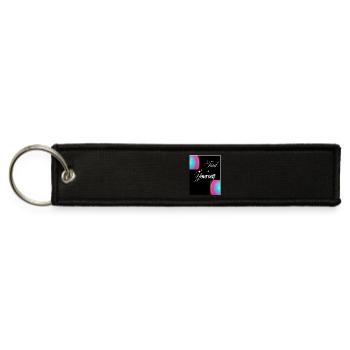 Find your self - Jet Tag Keychain - black - Front