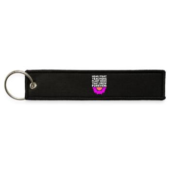 Head Stat Teachers Early Childhood Education - Jet Tag Keychain - black - Front