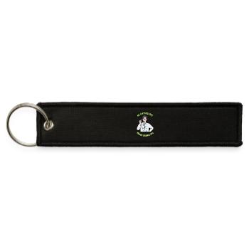 My_Stethoscope_hears_drama_too - Jet Tag Keychain - black - Front
