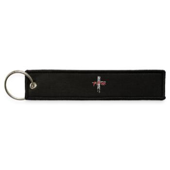 F-S-H - Jet Tag Keychain - black - Front
