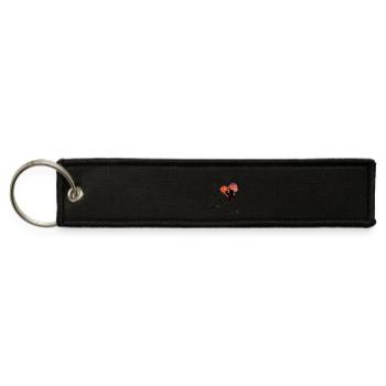 Love birds - Jet Tag Keychain - black - Front