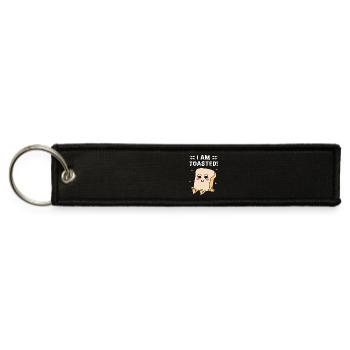 Bread Baker Foodie Bakery - Jet Tag Keychain - black - Front