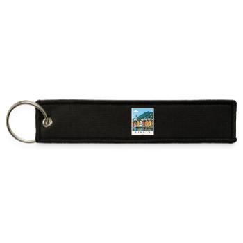 Bergen Colorful Waterfront Village - Jet Tag Keychain - black - Front
