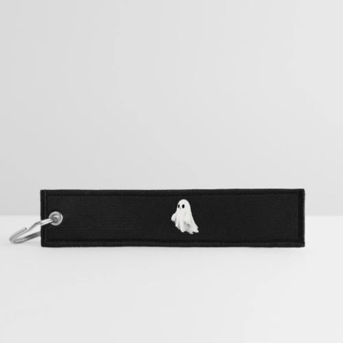Cute Ghost Cartoon Design - Jet Tag Keychain