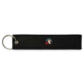 Mother Love Heart Design Vector - Jet Tag Keychain - black - Front