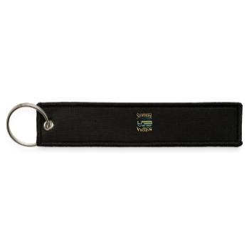 Happy Summer Surfing - Jet Tag Keychain - black - Front