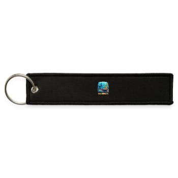 Too Many Tentacles, Not Enough Tech - Jet Tag Keychain - black - Front