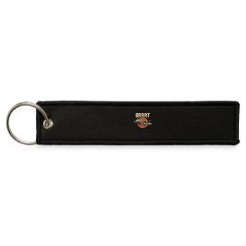 A-10 Warthog Jet Vintage Military Aircraft Design - Jet Tag Keychain - black - Front