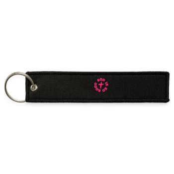 God Is So Good - Jet Tag Keychain - black - Front