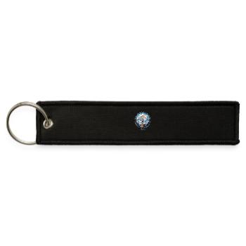 John Muir Hiking Quote – Nature Path Life - Jet Tag Keychain - black - Front