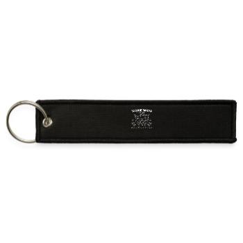 Floral Lovers Never Be So Clever You Forget To Be - Jet Tag Keychain - black - Front