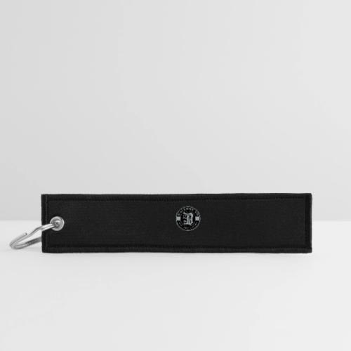 WELCOME TO THE D BADGE BLACK SILVER B - Jet Tag Keychain