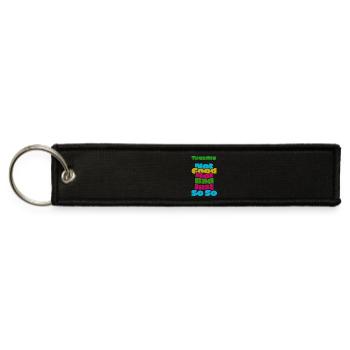 Tuesday Mood Not Good Not Bad So So - Jet Tag Keychain - black - Front