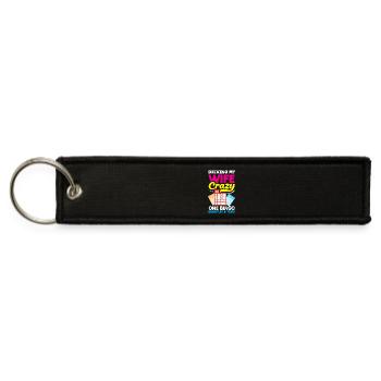Driving My Wife Crazy One Bingo Night - Jet Tag Keychain - black - Front