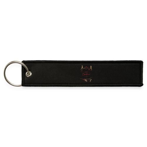 Merry Christmas Typography Design - Jet Tag Keychain