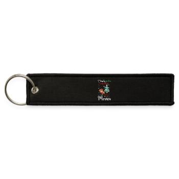 Cozy Christmas Movies - Jet Tag Keychain - black - Front