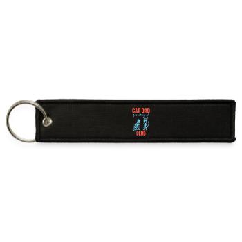 Life Is Better With Cats | Funny Feline Lover  - Jet Tag Keychain - black - Front