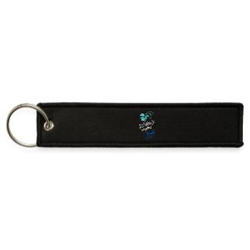 Cat T-Shirt - Womens Cat Shirts - Cut Cat T-Shirt - Jet Tag Keychain - black - Front
