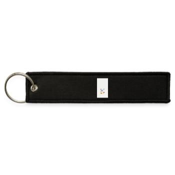 Symbolic Patchwork - Jet Tag Keychain - black - Front