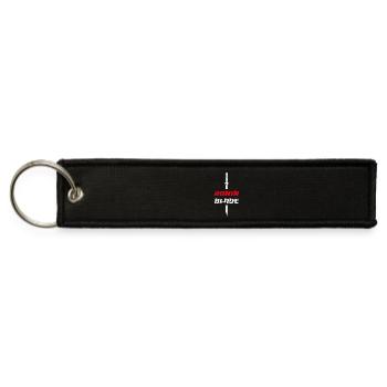 Ronin Blade Katana Emblem - Jet Tag Keychain - black - Front