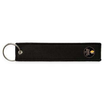 The Reluctant Optimist Official Logo - Jet Tag Keychain - black - Front